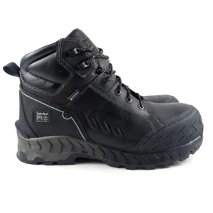 EUC Timberland PRO 6' Work Summit Black Composite Toe Boots Size Men's 12
