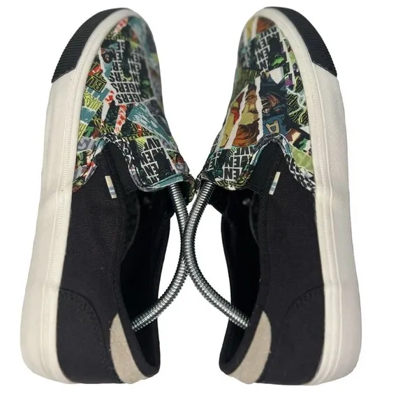 EUC TOMS X Marvel Baja Slip On Limited Edition Avengers Shoes Men's Size 10.5