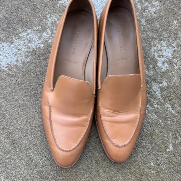 Everlane Italy The Loafer Slip On Flats Shoes Women's Size 8.5 Mustard Y…