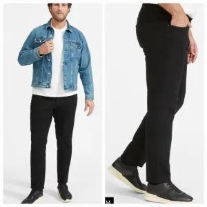 Everlane The Athletic 4-Way Stretch Organic Jean Uniform Black Size 32x28