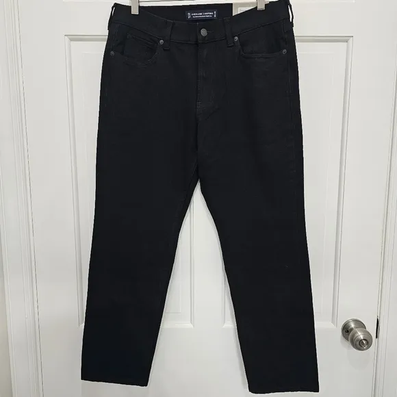 Everlane The Athletic 4-Way Stretch Organic Jean Uniform Black Size 32x28