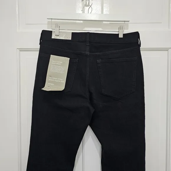 Everlane The Athletic 4-Way Stretch Organic Jean Uniform Black Size 32x28