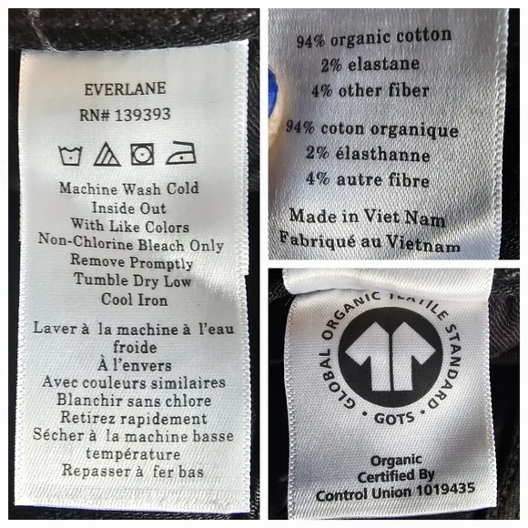 Everlane The Athletic 4-Way Stretch Organic Jean Uniform Black Size 32x28
