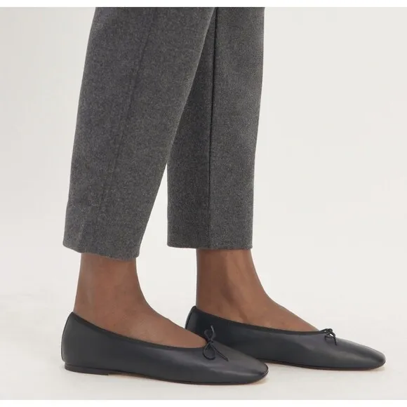 Everlane The Day Ballet Flat Womens Soft Italian Leather Slip On Casual Shoes 7