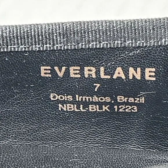 Everlane The Day Ballet Flat Womens Soft Italian Leather Slip On Casual Shoes 7