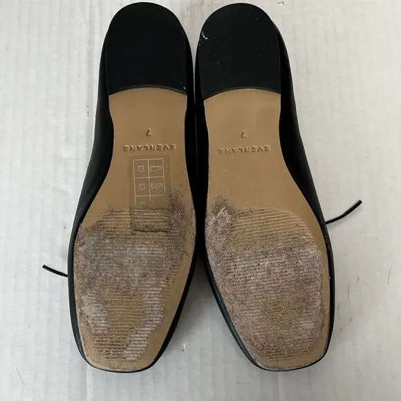 Everlane The Day Ballet Flat Womens Soft Italian Leather Slip On Casual Shoes 7