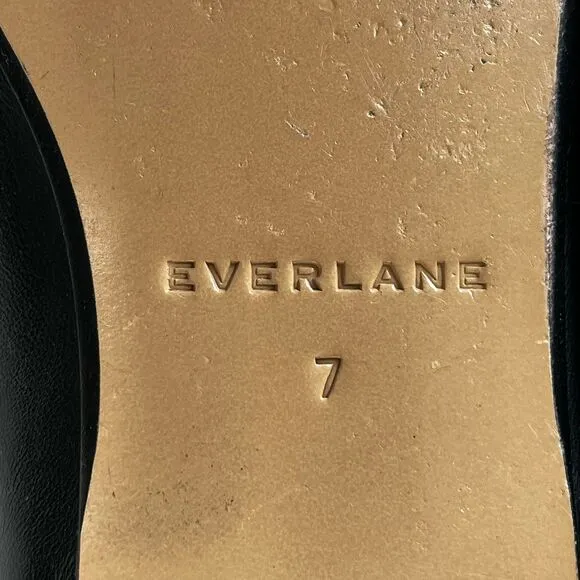 Everlane The Day Ballet Flat Womens Soft Italian Leather Slip On Casual Shoes 7