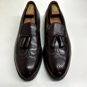 EXCELLENT Alden 553 Burgundy Calfskin Tassel Loafer Longwing Made in USA 12.5