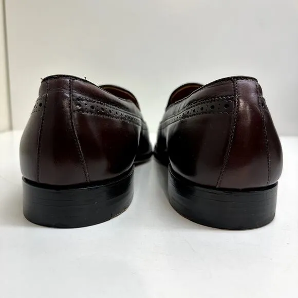 EXCELLENT Alden 553 Burgundy Calfskin Tassel Loafer Longwing Made in USA 12.5