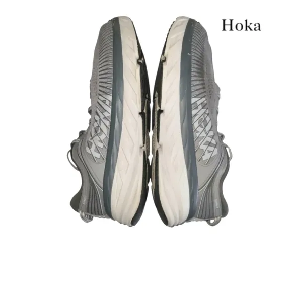 EXTRA WIDE Hoka Bondi 7 Gray Athletic Running Tennis Shoe Sneaker Men 13 4E XW