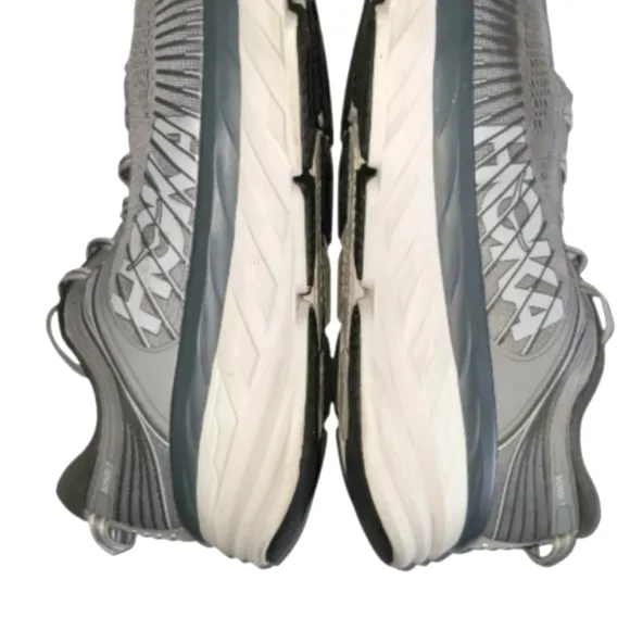 EXTRA WIDE Hoka Bondi 7 Gray Athletic Running Tennis Shoe Sneaker Men 13 4E XW