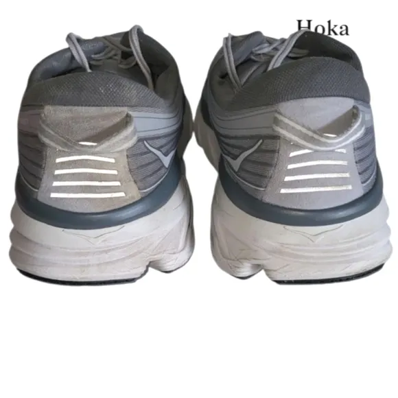 EXTRA WIDE Hoka Bondi 7 Gray Athletic Running Tennis Shoe Sneaker Men 13 4E XW