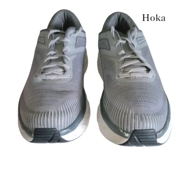 EXTRA WIDE Hoka Bondi 7 Gray Athletic Running Tennis Shoe Sneaker Men 13 4E XW
