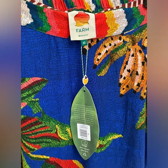 FARM RIO Tropical Scarf Midi Skirt (NWT)