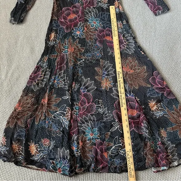 Farm Rio Blue Floral Maxi Dress Size Small
