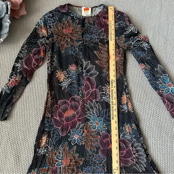 Farm Rio Blue Floral Maxi Dress Size Small