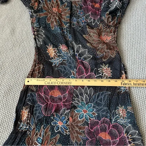 Farm Rio Blue Floral Maxi Dress Size Small