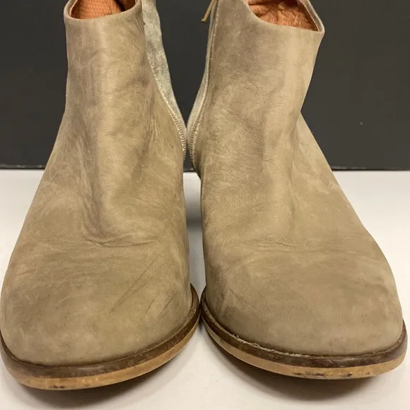 FEDERICA D’ESTE Suede Zip Up Ankle Boot Two Tone Shoes Size 40