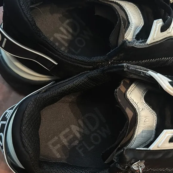 Fendi Flow Black and white sneakers
