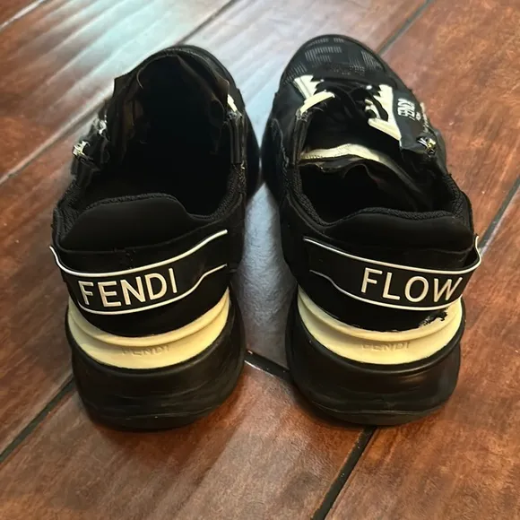 Fendi Flow Black and white sneakers