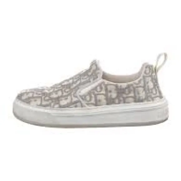 FINAL PRICE 💯 Dior Canvas Oblique Embroidered Womens Solar Slip On Sneakers 38.5