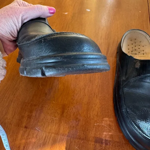 FINN Comfort Germany black leather mules size EU 39 = 9