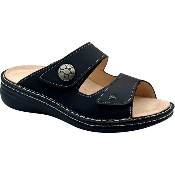 FINN COMFORT MOOREA BLACK SLIDE SHOES SANDALS SZ 41 / US SZ 10 - 10.5