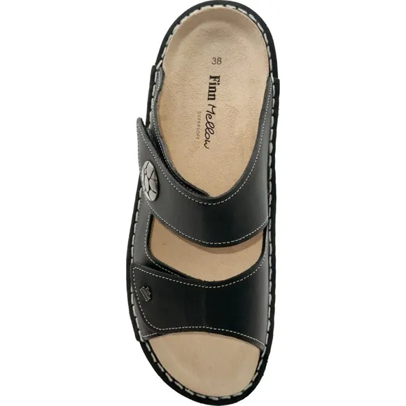 FINN COMFORT MOOREA BLACK SLIDE SHOES SANDALS SZ 41 / US SZ 10 - 10.5