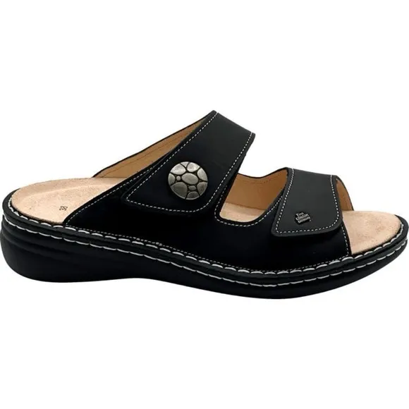 FINN COMFORT MOOREA BLACK SLIDE SHOES SANDALS SZ 41 / US SZ 10 - 10.5