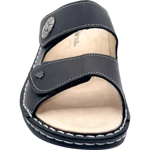 FINN COMFORT MOOREA BLACK SLIDE SHOES SANDALS SZ 41 / US SZ 10 - 10.5