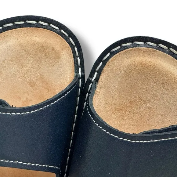 FINN COMFORT MOOREA BLACK SLIDE SHOES SANDALS SZ 41 / US SZ 10 - 10.5