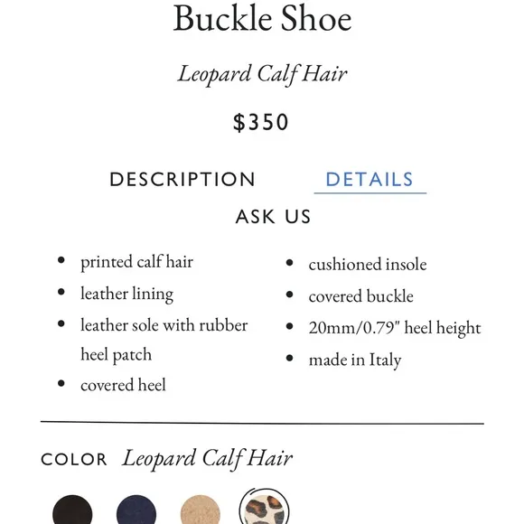 ✔️FIRM PRICE.     Ann Mashburn Leopard Print Women's Shoes