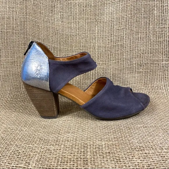 Fly London sandals heel ankle strap leather size 6.5-7