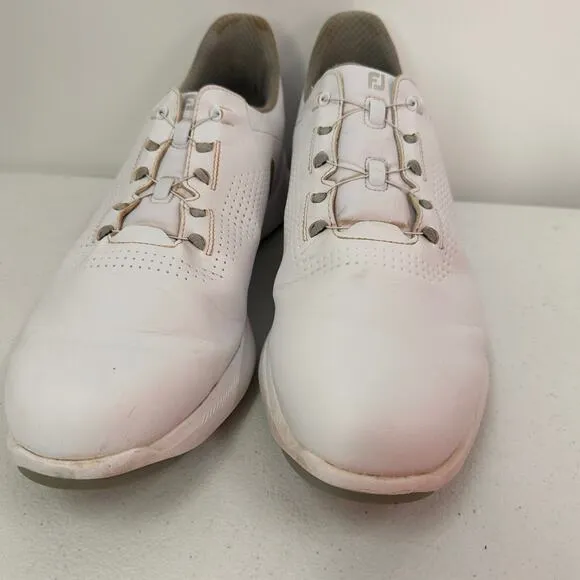 FootJoy FJ White Fuel BOA Spikeless Golf Shoes Size 10 Extra Wide