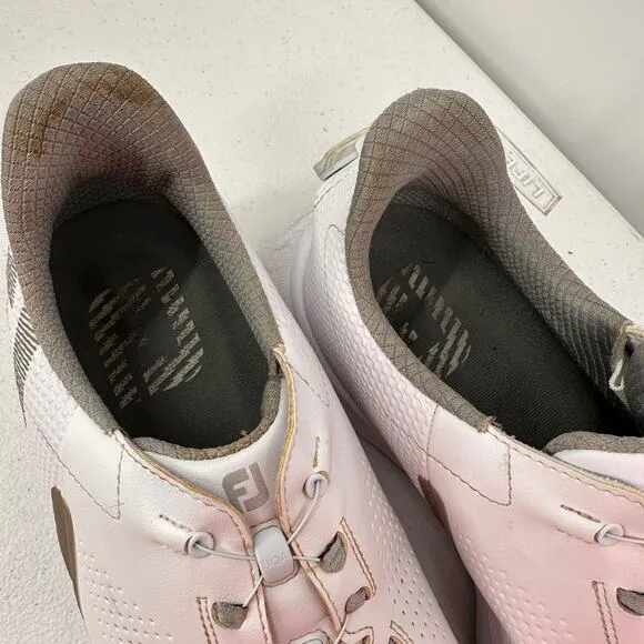 FootJoy FJ White Fuel BOA Spikeless Golf Shoes Size 10 Extra Wide