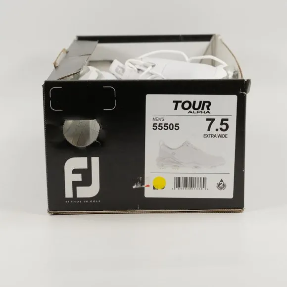 FootJoy Men's Tour Alpha 'White Gray Lime' 55505 Golf Multi Size EXTRA WIDE