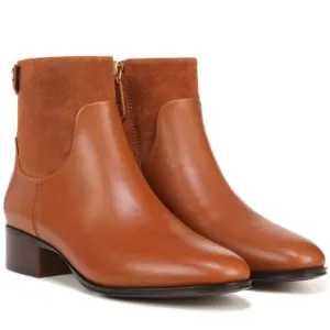 Franco Sarto Leather Ankle Boots - Jessica