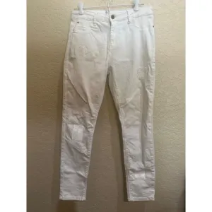 Frank Lyman Women’s White Sequin Embellished Jeans Size M