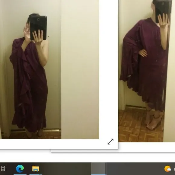 Free People Beach Faux Wrap Ruffle Flounce Maxi Skirt/Dress