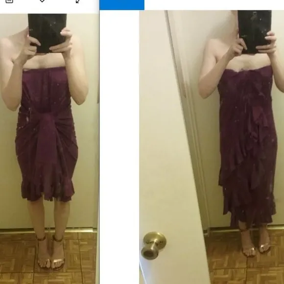 Free People Beach Faux Wrap Ruffle Flounce Maxi Skirt/Dress