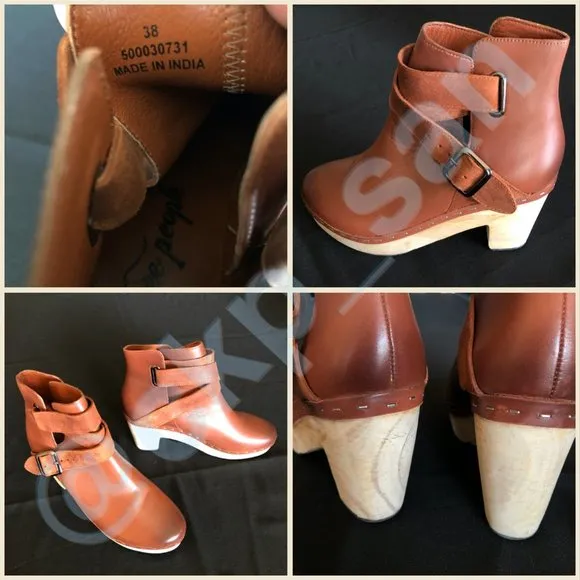 Free People Bungalow Clog Boots Sz EU 38