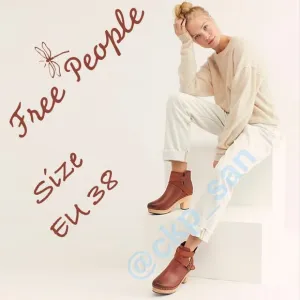 Free People Bungalow Clog Boots Sz EU 38