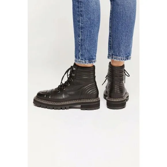 Free People Carter Lace-Up Boots Size 39