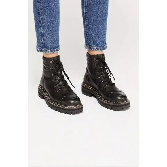 Free People Carter Lace-Up Boots Size 39