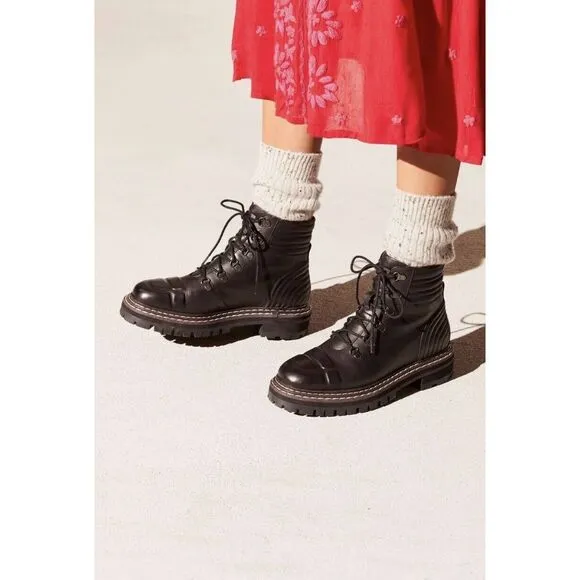 Free People Carter Lace-Up Boots Size 39