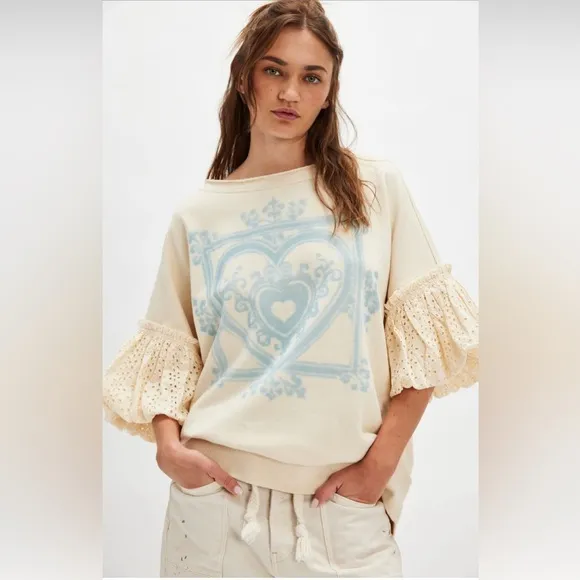 Free people Doily Sweatshirt