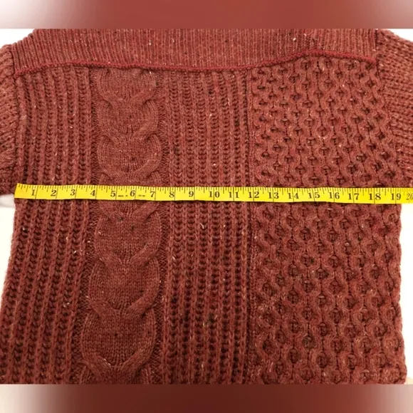 Free People New Dream Spillover Sweater in Wine Size Medium NWT