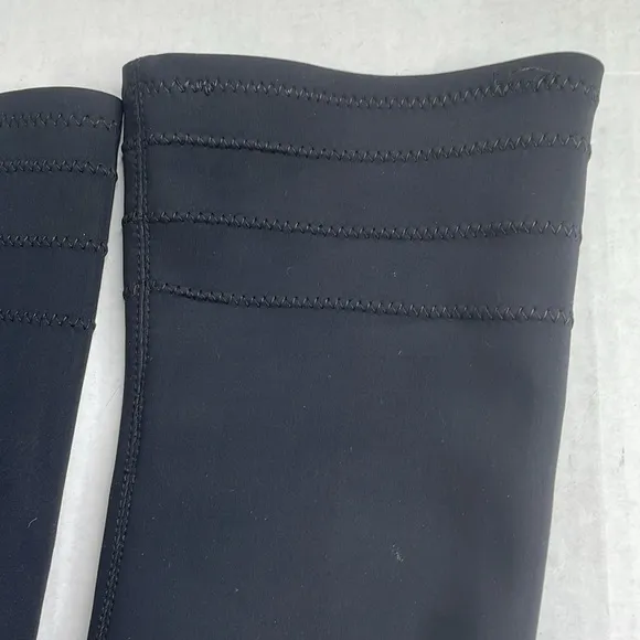 Free People Outer Limits thigh-high over-the-knee black stretch boots