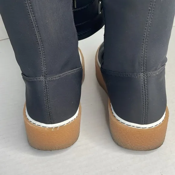 Free People Outer Limits thigh-high over-the-knee black stretch boots