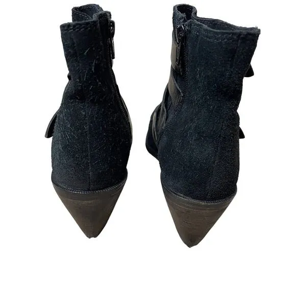 Free People Ranger  Black Ankle Boot Size 7